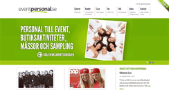 Desktop Screenshot of eventpersonal.se
